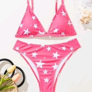 SHEIN 2 piece pink bikini swimsuit XL NEW